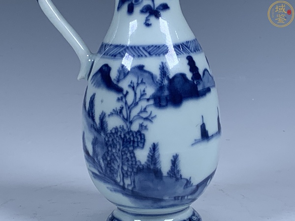 古玩陶瓷青花山水人物紋花澆,注意品相拍賣,當前價格5398元