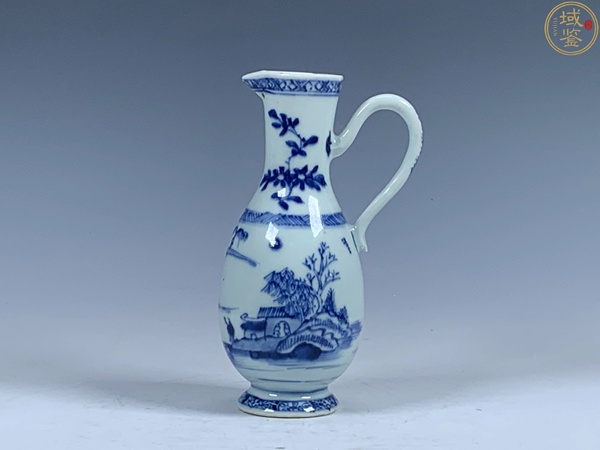 古玩陶瓷青花山水人物紋花澆,注意品相拍賣,當前價格5398元