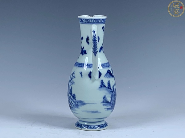 古玩陶瓷青花山水人物紋花澆,注意品相拍賣,當前價格5398元