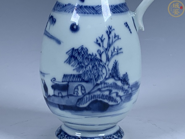 古玩陶瓷青花山水人物紋花澆,注意品相拍賣,當前價格5398元
