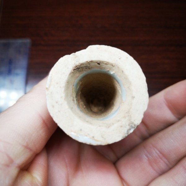古玩陶瓷元:青花高足杯標本(蘇料)拍賣,當前價格450元