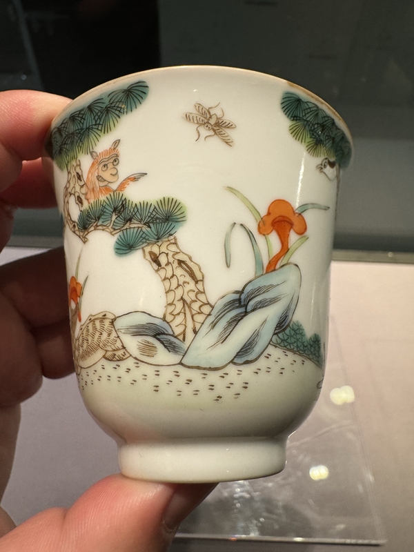 古玩陶瓷粉彩杯拍賣，當(dāng)前價(jià)格5800元