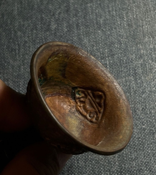 古玩銅器供器油燈拍賣,當前價格880元