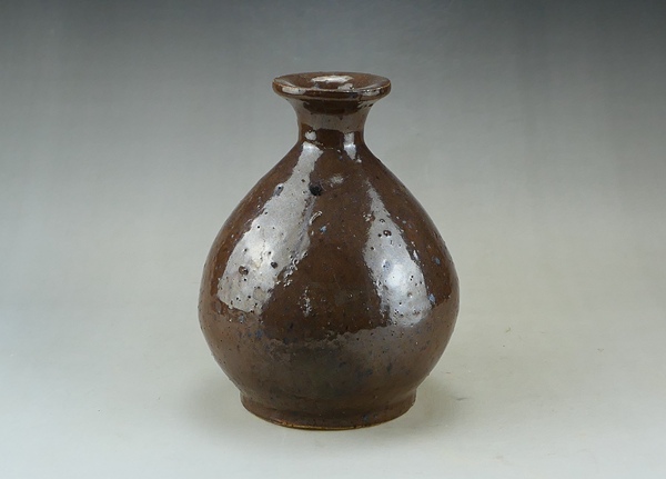 古玩陶瓷清代.紫金釉玉壺春瓶（瓶中皇后）拍賣，當前價格680元