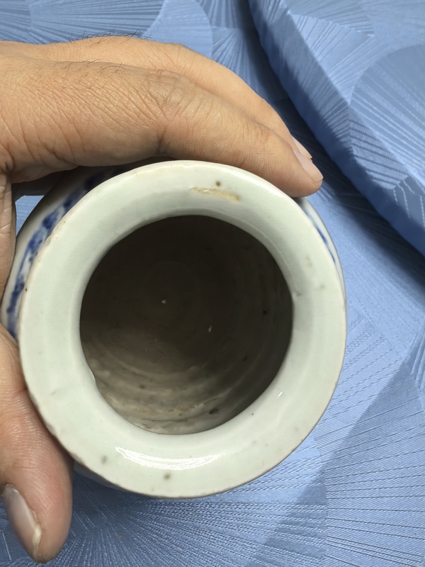 古玩陶瓷山水紋青花罐拍賣，當前價格400元