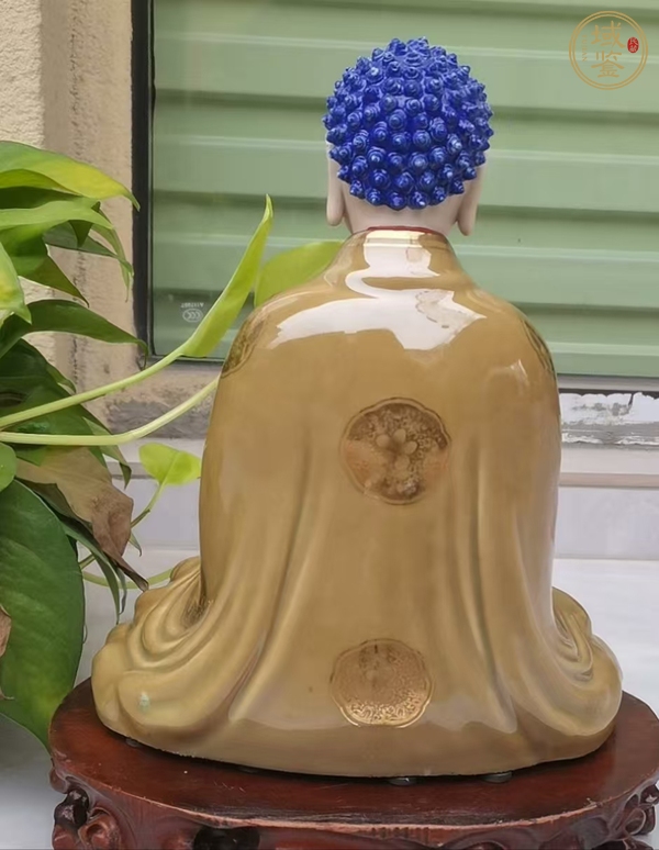 古玩陶瓷釋迦摩尼佛塑像真品鑒賞圖