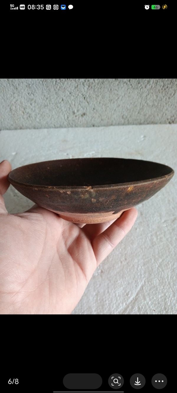古玩陶瓷吉州窯系褐釉碗拍賣，當(dāng)前價(jià)格200元