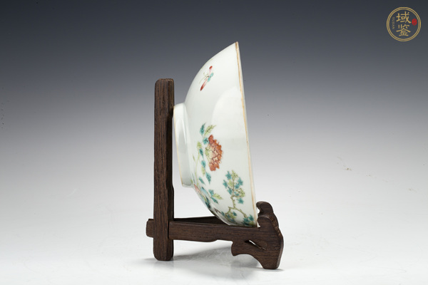 古玩陶瓷晚清·粉彩鶴鹿同春紋碗真品鑒賞圖