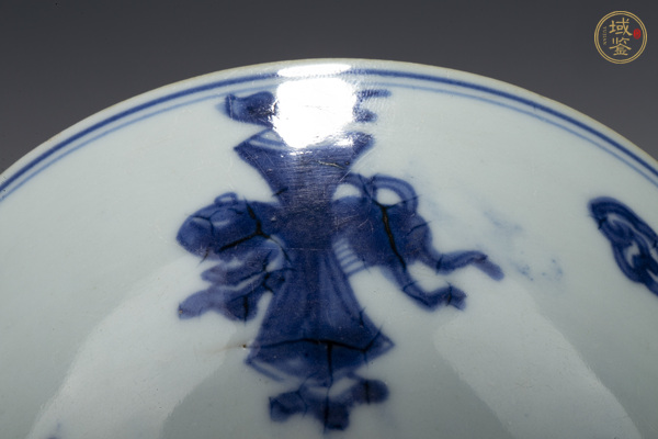 古玩陶瓷清康熙·青花博古花卉紋碗真品鑒賞圖