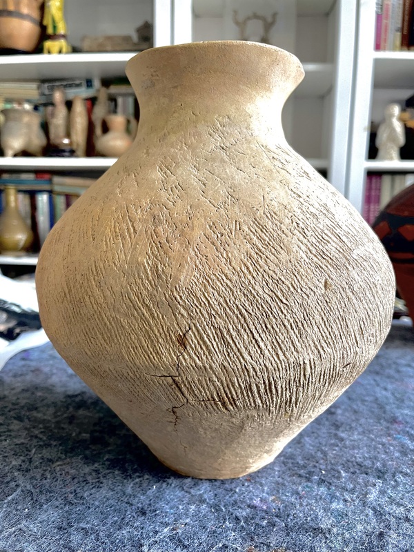 古玩陶瓷古陶菜園文化紅柳紋陶壺拍賣，當前價格1600元