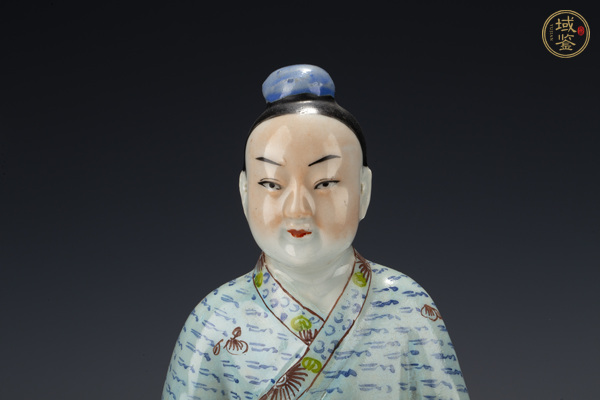 古玩陶瓷民國·粉彩韓湘子人物坐像真品鑒賞圖