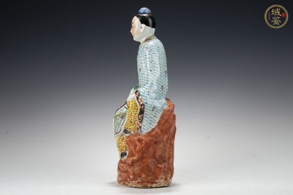 古玩陶瓷民國·粉彩韓湘子人物坐像真品鑒賞圖