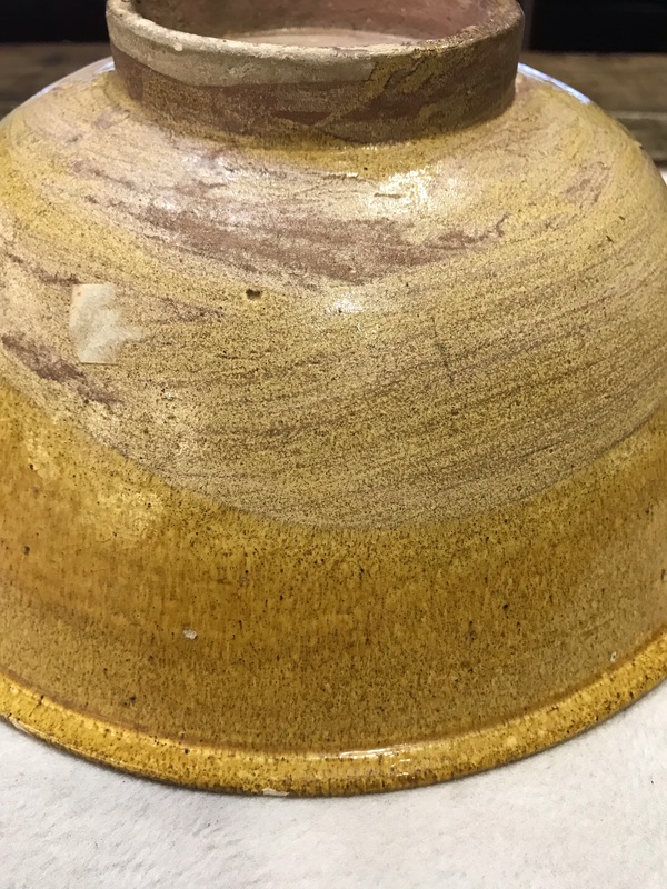 古玩陶瓷遼代黃釉大碗拍賣,當前價格12000元