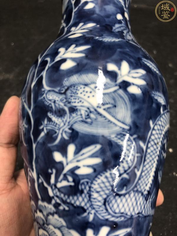 古玩陶瓷青花龍穿花賞瓶拍賣,當前價格3980元