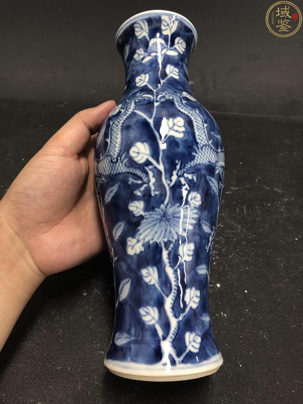 古玩陶瓷青花龍穿花賞瓶拍賣,當前價格3980元