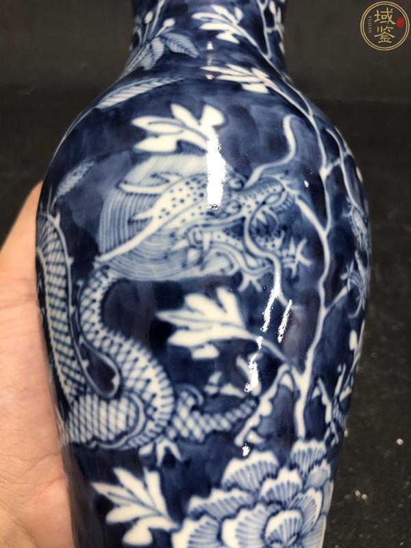 古玩陶瓷青花龍穿花賞瓶拍賣,當前價格3980元