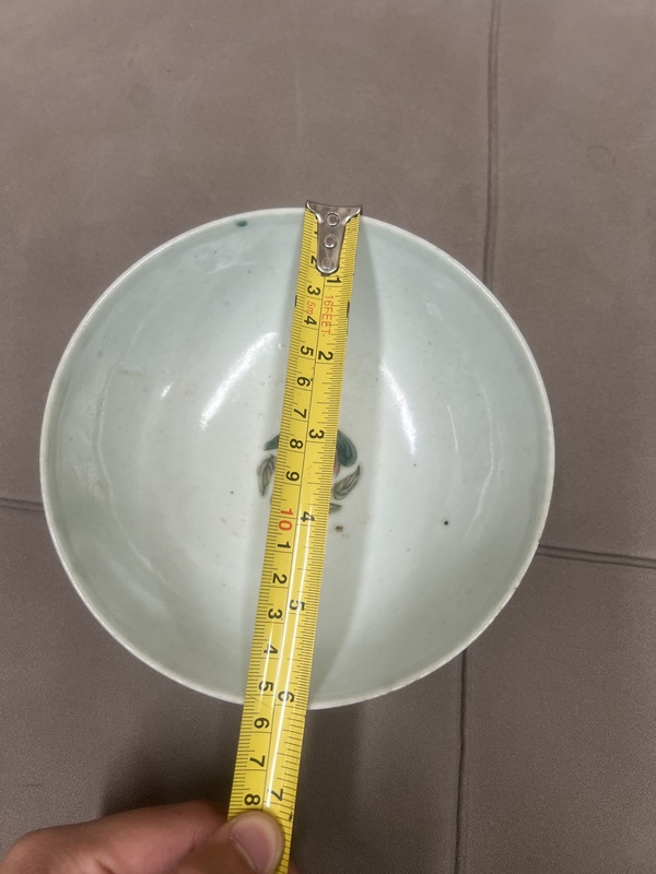 古玩陶瓷晚清 名家袁汪興 細路粉彩四季花卉紋碗拍賣,當前價格750元