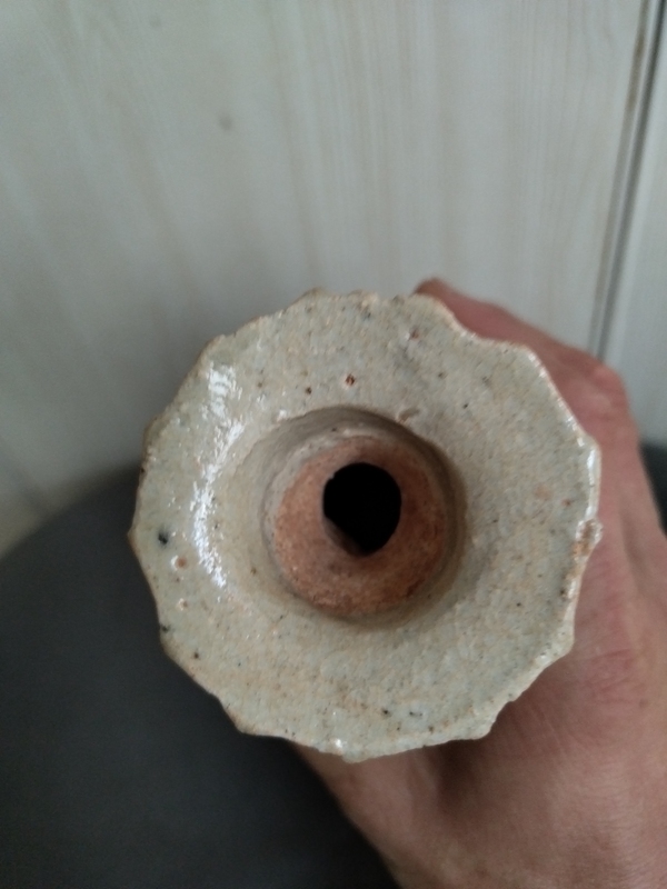 古玩陶瓷青白釉花口瓶拍賣,當前價格1600元