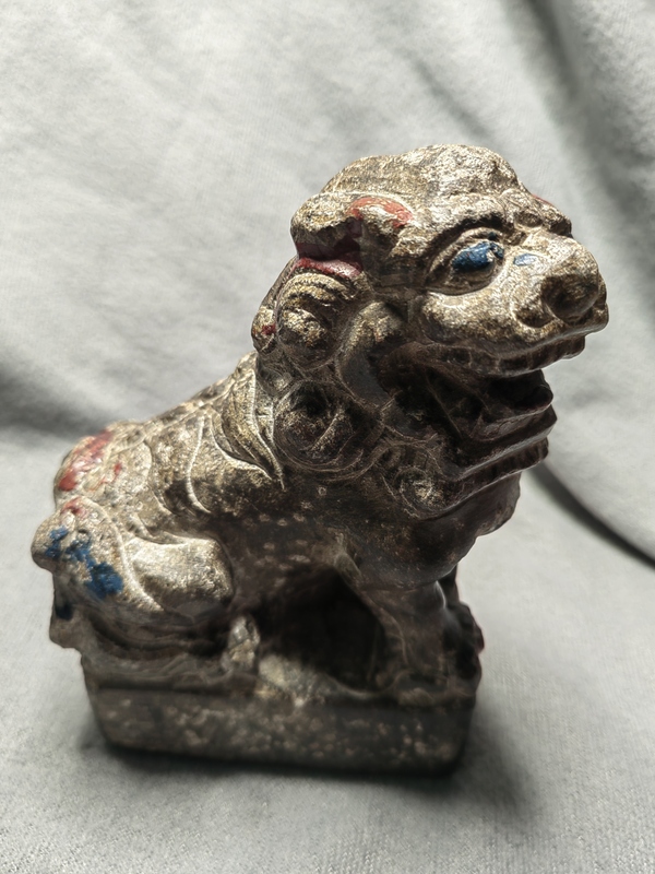 古玩雜項清代案頭獅拍賣,當前價格800元