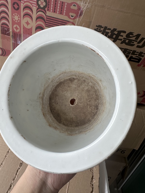 古玩陶瓷油粉彩人物故事紋花盆拍賣，當前價格2500元