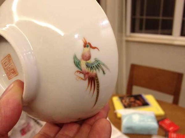 古玩陶瓷花鳥紋粉彩碗拍賣，當前價格8000元