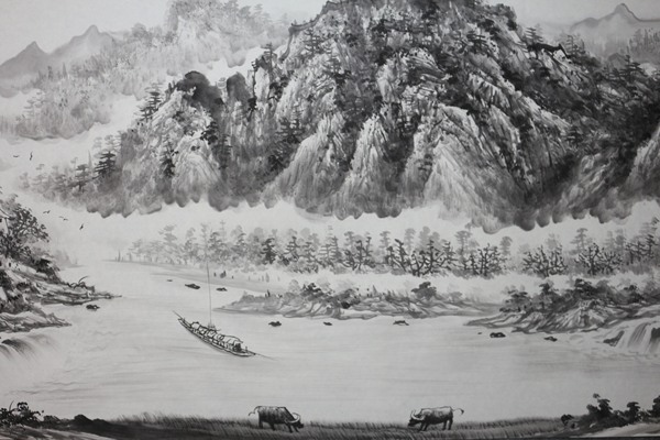 古玩字畫當(dāng)代著名畫家劉學(xué)多水墨山水拍賣,當(dāng)前價(jià)格1500元