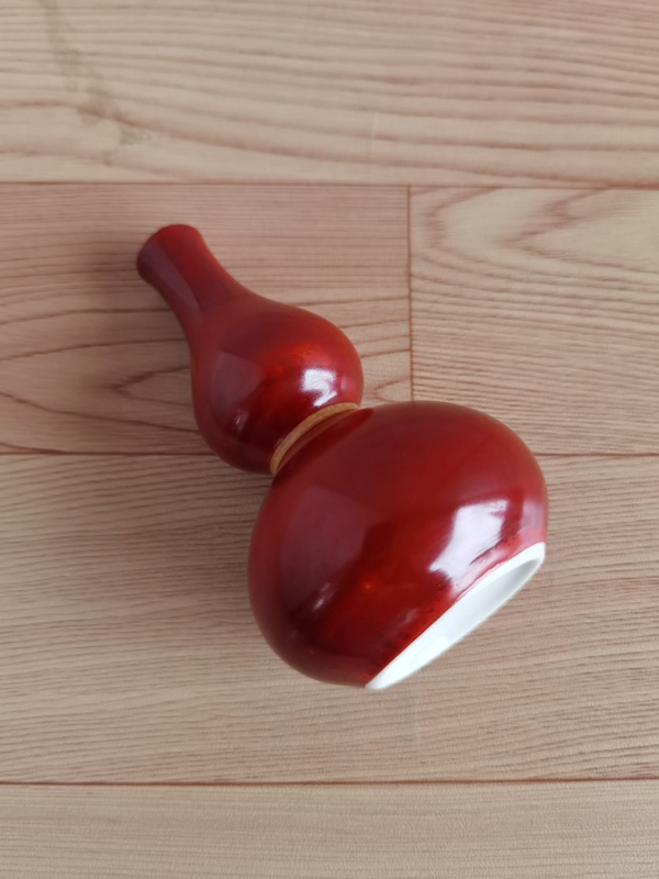 古玩陶瓷紅釉葫蘆瓶拍賣,當前價格298元