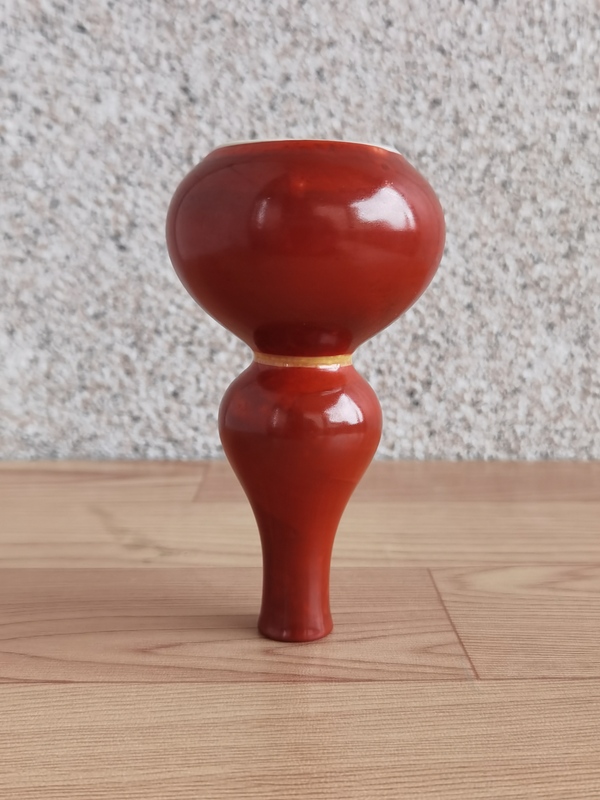古玩陶瓷紅釉葫蘆瓶拍賣,當前價格298元