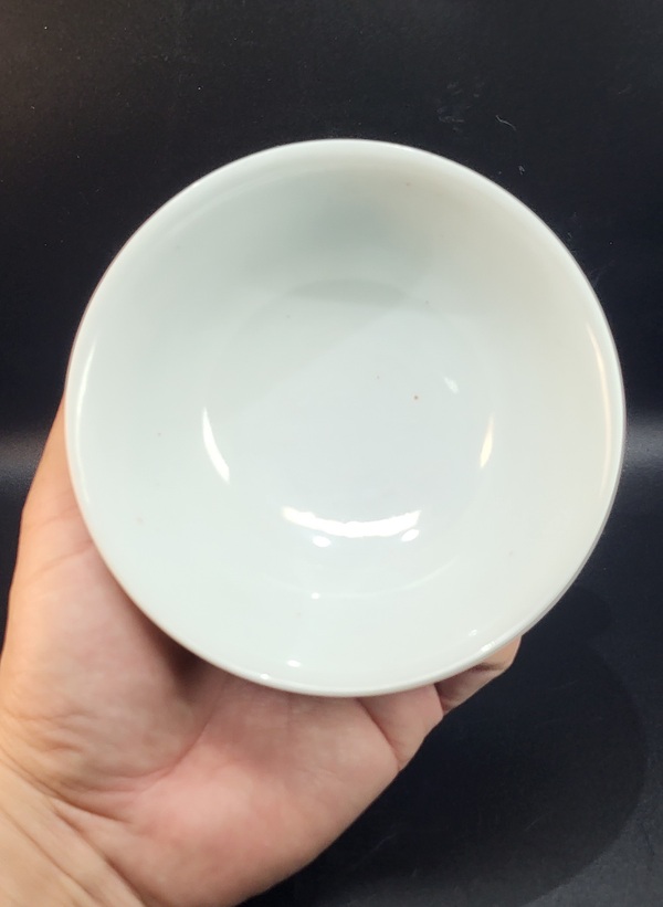 古玩陶瓷粉彩花卉萬壽無疆茶圓拍賣,當前價格1800元
