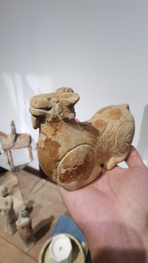 古玩陶瓷洪州窯瓷羊拍賣，當前價格12800元