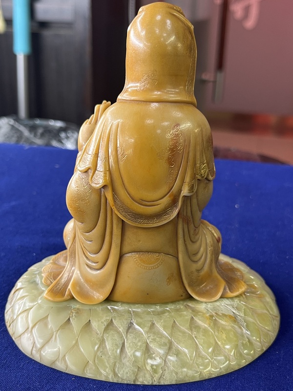 古玩玉器壽山石雕“羅漢擺件”拍賣，當前價格15000元