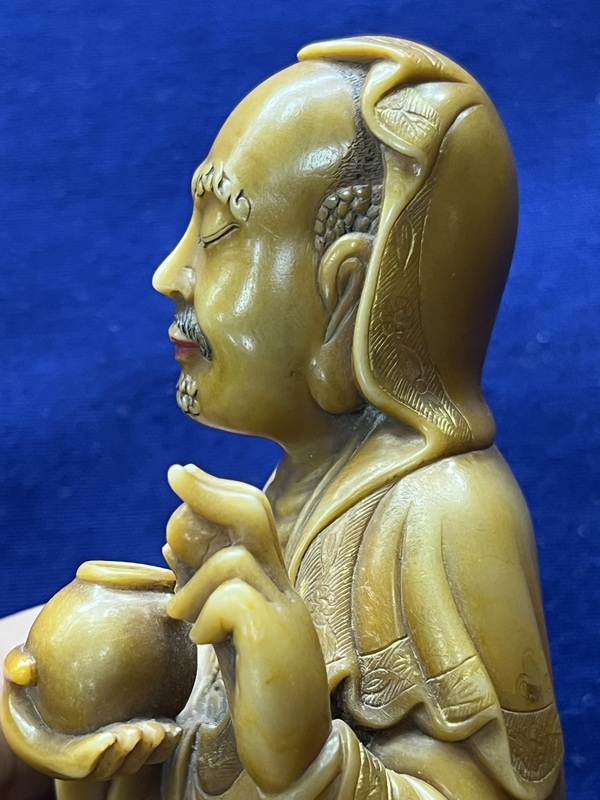 古玩玉器壽山石雕“羅漢擺件”拍賣，當前價格15000元