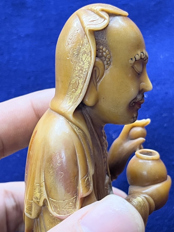 古玩玉器壽山石雕“羅漢擺件”拍賣，當前價格15000元