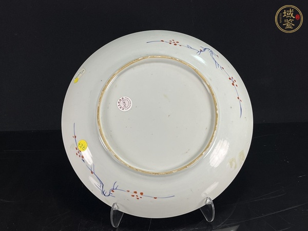 古玩陶瓷清康熙·斗彩花卉紋大盤真品鑒賞圖