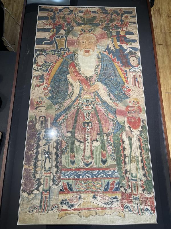 古玩字畫清代早期道教廟畫拍賣,當(dāng)前價格15888元
