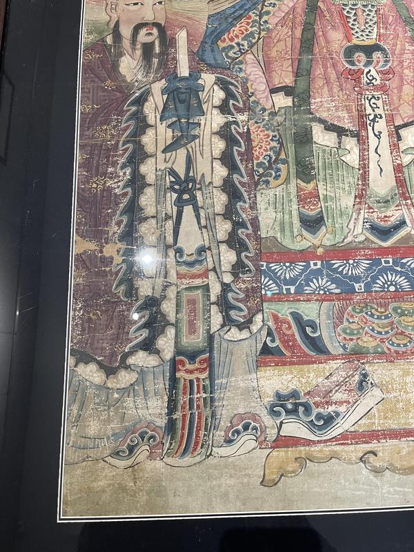 古玩字畫清代早期道教廟畫拍賣,當(dāng)前價格15888元