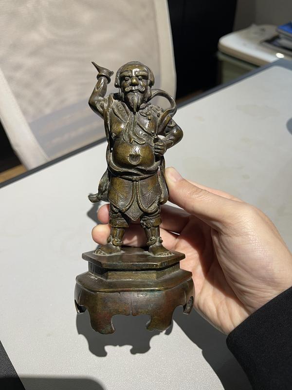古玩銅器明代胡人銅像拍賣,當前價格8888元