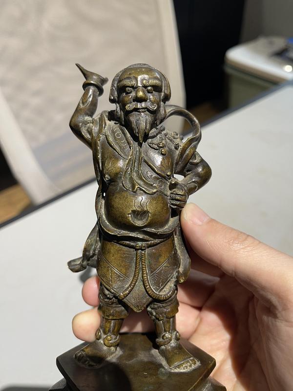 古玩銅器明代胡人銅像拍賣,當前價格8888元