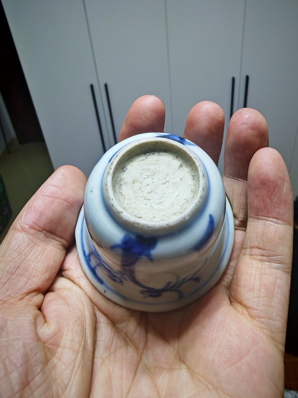 古玩陶瓷青花杯拍賣，當(dāng)前價(jià)格800元