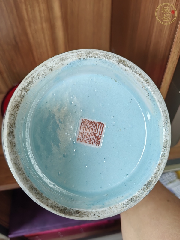 古玩陶瓷清末民初·粉彩花鳥紋尊 真品鑒賞圖