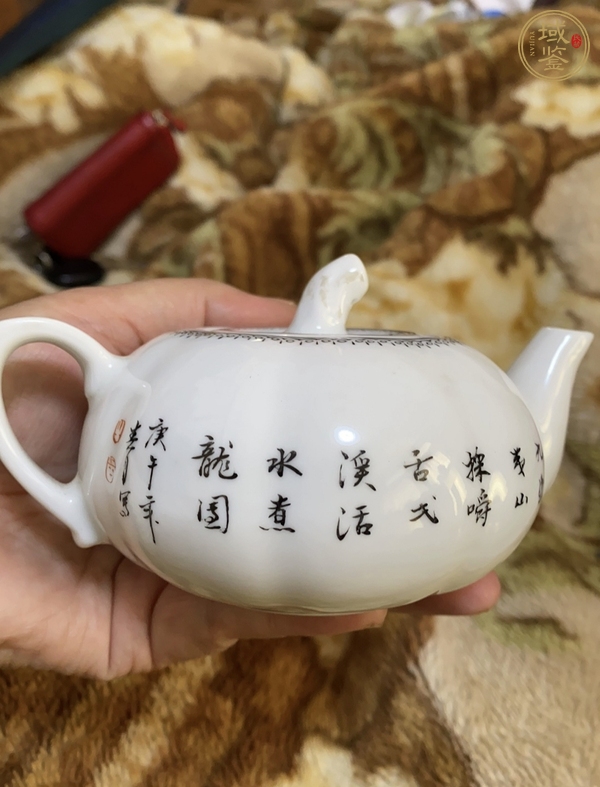 古玩陶瓷粉彩壺真品鑒賞圖