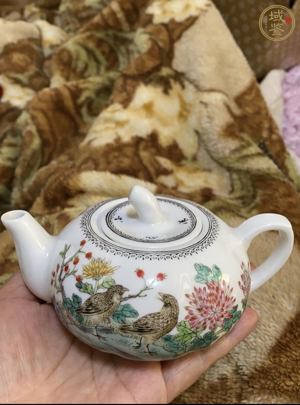 古玩陶瓷粉彩壺真品鑒賞圖