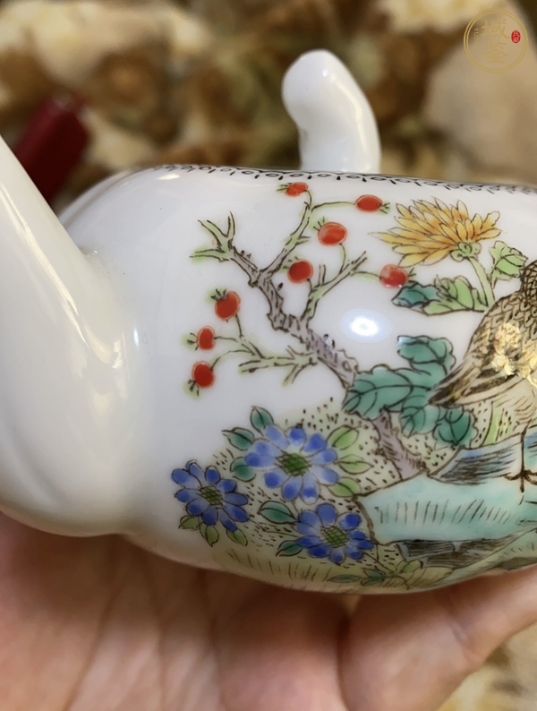古玩陶瓷粉彩壺真品鑒賞圖