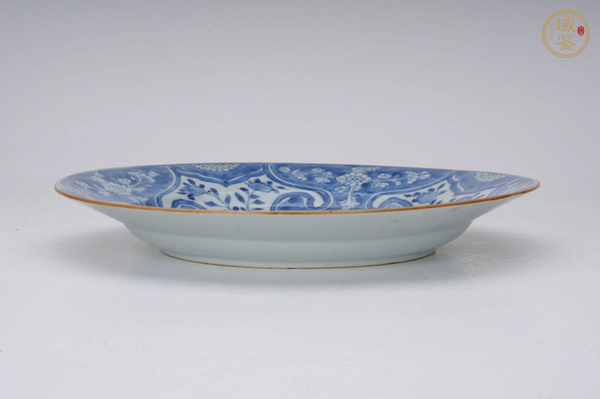 古玩陶瓷清康熙·?花三多紋盤真品鑒賞圖