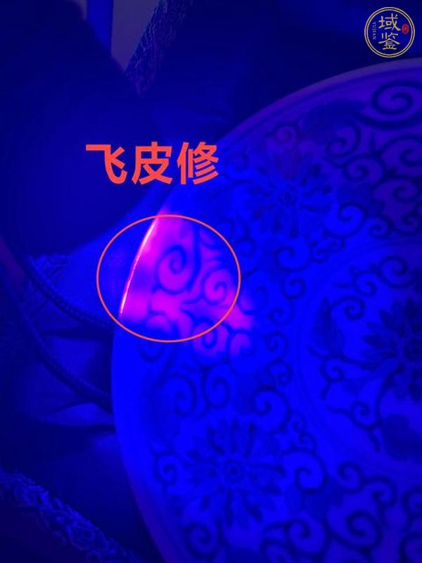 古玩陶瓷清光緒·?花纏枝蓮紋盤(官)真品鑒賞圖