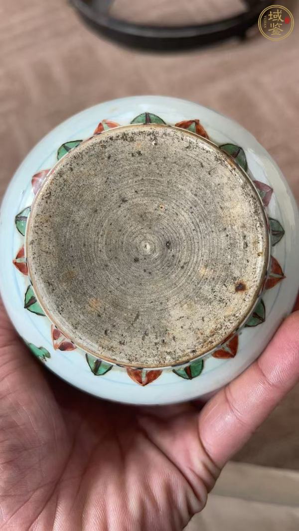 古玩陶瓷青花五彩龍紋蒜頭瓶真品鑒賞圖