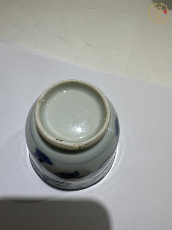 古玩陶瓷清早·青花纏枝花卉紋鈴鐺杯 真品鑒賞圖