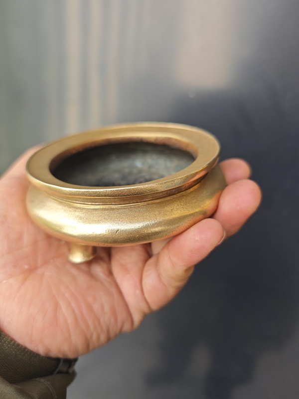 古玩銅器宣德爐 銅爐 明代鬲式爐拍賣，當前價格26800元