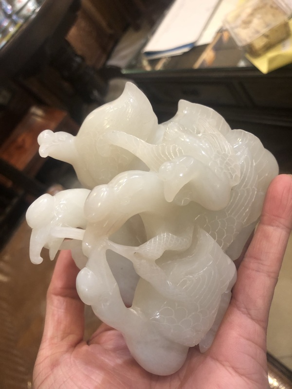 古玩玉器玉鵝拍賣，當前價格38000元