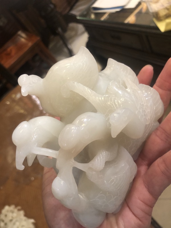 古玩玉器玉鵝拍賣，當前價格38000元